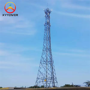 30M hoge kwaliteit <span class=keywords><strong>4</strong></span>-pootige gegalvaniseerde radio- en televisie-microgolf-WIFI-telecommunicatie hoekige stalen truss-toren - Product Image 3