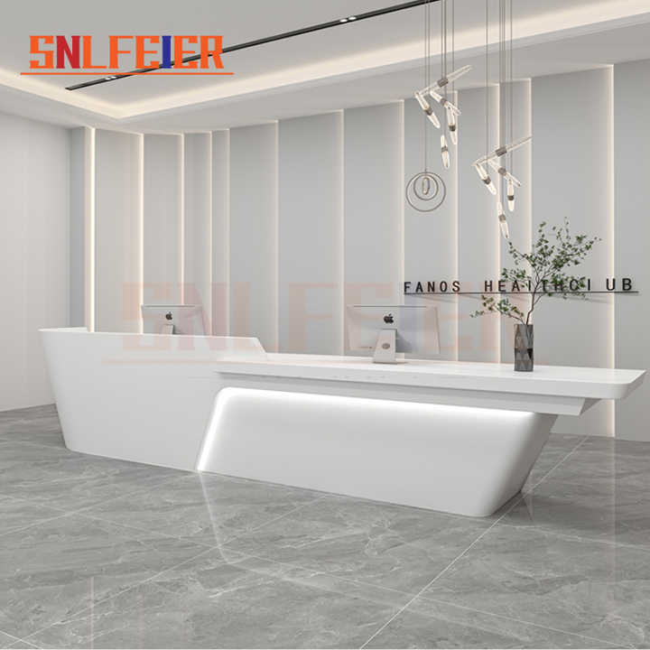 Marble Reception Desk for Office Clinic Beauty Salon Hospital Custom ...