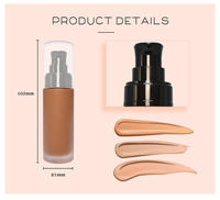 Produits de maquillage de marque privée les plus vendus, fond de teint, produits de beauté, fond de teint liquide, imperméable, longue tenue