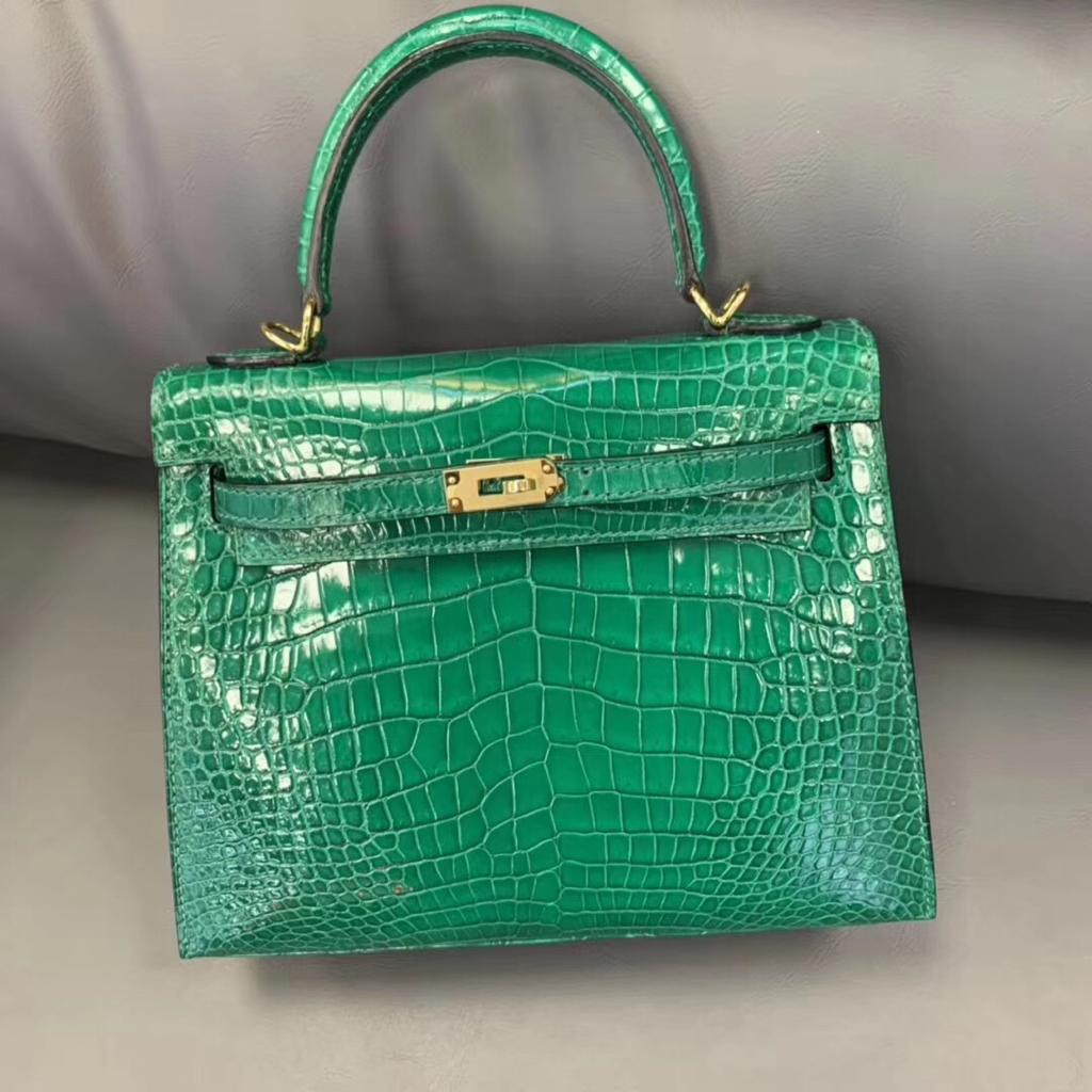 Custom-made High End Quality 100% Genuine Exotic Crocodile Leather Hand Bag