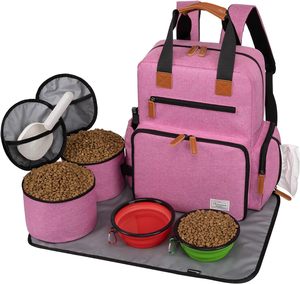 Muestra gratuita de mochila de viaje para mascotas, mochila de doble capa para artículos para mascotas (para todos los artículos de viaje para mascotas), mochila de viaje para mascotas - Product Image 1