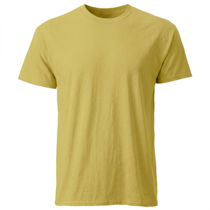 เสื้อยืดคอกลมแขนสั้นผู้ชาย ผ้าฝ้าย 100% 120 กรัม ระบายอากาศได้ดี เป็นมิตรกับสิ่งแวดล้อม ป้องกันรอยยับ ป้องกันการเป็นขุย ป้องกันการหดตัว รับสั่งทำ - Product Image 1