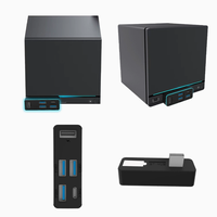 Hub d'extension universel 5-en-1 pour console Steam, convertisseur pour Xbox Series X, PS5 Slim Pro, PC, prolongateur de transmission USB 3.0