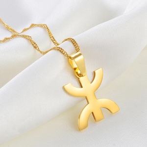 Anniyo — colliers avec pendentif symbole Berber africain, bijoux, Style kable - Product Image 3