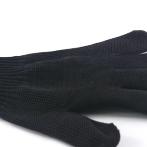 Gants tactiques noirs en soie anti-coupure en gros avec protection en maille contre les coupures, personnalisables, vente directe d'usine - Product Image 6