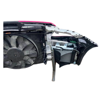 Ensemble de pare-chocs avant pour C63 AMG W205 avec radiateur - Remanufacturé, installation par vis, pièce auto de haute qualité
