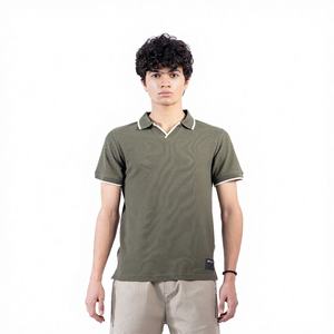 Polo de golf et de tennis classique à manches courtes pour homme, en mélange de coton de haute qualité, coupe ajustée, idéal pour l'école et le quotidien, style décontracté chic. - Product Image 1