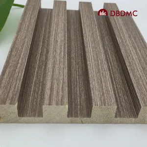 3D خشبية مرّكب من الخشب والبلاستيك Wpc مخدد لوحات الحائط ل فندق الديكور