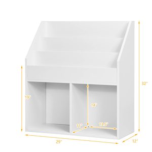 OEM Tùy Chỉnh Trẻ Em Trắng Kệ Sách Đồ Chơi Lưu Trữ Tủ Tổ Chức Lớn Cubes Tủ Sách Hiển Thị Sling Giá Cho Vườn Ươm Phòng Ngủ - Product Image 2