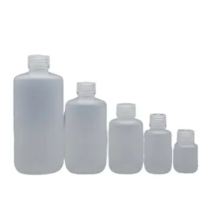 30ml 60ml 125ml 250ml 500ml PP חצי חדיר מעבדה מגיב פלסטיק מדגם בקבוק עם בורג מכסה