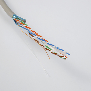 Câble réseau Ethernet LAN FTP blindé Cat6 23AWG 4 paires solides de 1000 pieds, en vrac, gris, conducteur CCA, gaine en PVC - Product Image 3