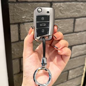 Funda de TPU para llave de coche, funda completa para VW Volkswagen Golf 7 MK7 Tiguan MK2 para <span class=keywords><strong>SEAT</strong></span> Ateca <span class=keywords><strong>Leon</strong></span> <span class=keywords><strong>FR</strong></span> 2 Ibiza para Skoda Octavia, accesorios - Product Image 2