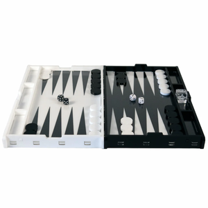 Juego <span class=keywords><strong>de</strong></span> viaje <span class=keywords><strong>de</strong></span> backgammon hecho a mano juego <span class=keywords><strong>de</strong></span> backgammon personalizado juego <span class=keywords><strong>de</strong></span> backgammon acrílico grande blanco y negro <span class=keywords><strong>de</strong></span> <span class=keywords><strong>cuero</strong></span> - Product Image 5