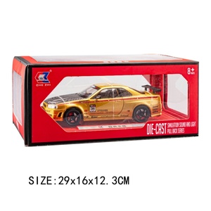 รถโมเดล EPT Diecast สเกล 1:24 ผลิตจากโลหะผสม รุ่น Nissan <span class=keywords><strong>GTR</strong></span> <span class=keywords><strong>R34</strong></span> พร้อมประตูเปิดได้ - ของสะสม รถของเล่นแบบดึงหลัง - Product Image 6