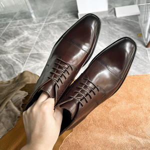 Zapatos de piel auténtica de alta calidad para hombre, botas <span class=keywords><strong>Chelsea</strong></span> con diseño italiano, personalización de fábrica al por mayor, novedad - Product Image 3