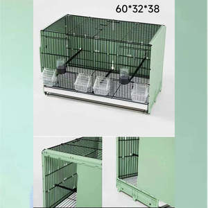 Kws Hot Bán Sang Trọng Kim Loại Chim Lồng Multilayer Xách Tay Chim Chăn Nuôi Lồng <span class=keywords><strong>Stackable</strong></span> Chim Lồng - Product Image 4