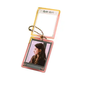 Key Chain Blank Acrylic Photo Pendants Magnetic Photo Frame Acrylic Keychain