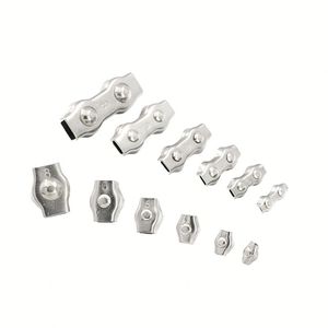 Abrazadera de cable de acero estadounidense DIN741 HDG, perno en U de acero al carbono, tipo dúplex, forjado maleable, para aparejos pesados, OEM - Product Image 1