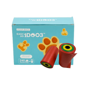 Bolsas Biodegradables Reutilizables para Excremento de Perro, Ecológicas, Duraderas, Impermeables, con Control de Olor Moderado y Diseño de Dibujos Animados, Certificadas por BPI - Product Image 1