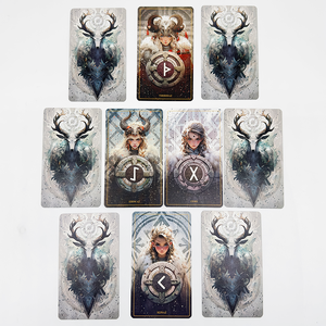 Etiqueta privada Impresión de lámina de oro Beautiful Power Motivational <span class=keywords><strong>Girl</strong></span> Mental Oracle Tarot Cards Deck con folleto complementario - Product Image 6