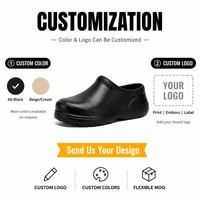 Chaussures de travail de cuisine personnalisées OEM ODM en EVA, imperméables, résistantes à l'huile, antistatiques, antidérapantes, à enfiler, pour la restauration et l'électronique