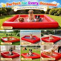 Piscine gonflable hermétique pour animaux de compagnie, grande baignoire gonflable d'extérieur pour chiens/personnes
