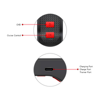 HotRC DS800 8CH Control Remoto 2.4GHz Transmisor y Receptor RC de Una Mano para Barco Cebador RC, Remolcador, Crawler, Tanque, Robot