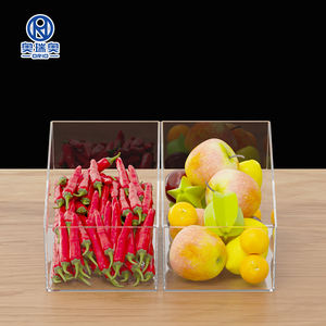 Vitrina transparente al por mayor para aperitivos, encimera, contenedor de almacenamiento de alimentos, venta al por menor, uso comercial - Product Image 1