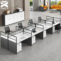 Poste de travail de bureau moderne avec cloisons modulaires et design ergonomique pour hôpitaux, écoles et bureaux