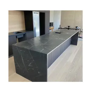 luxury river black quartzite stone kitchen countertops natural quartzite slabs