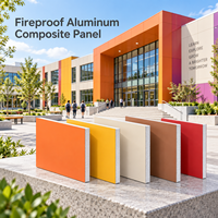 Panneau composite en aluminium ignifuge gris foncé revêtu de PVDF de 4 mm 1220x2440 mm pour le revêtement de façade d'appartement