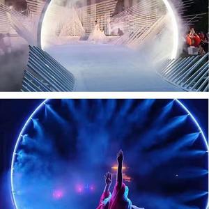 Porte de brouillard d'eau extérieure Système de pulvérisation de fumée Porte de brouillard d'eau interactive extérieure pour porte de brouillard de parc scénique - Product Image 3