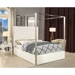 <span class=keywords><strong>Lit</strong></span> Queen King de luxe <span class=keywords><strong>moderne</strong></span> à <span class=keywords><strong>baldaquin</strong></span> rembourré avec cadre en bois doux capitonné Cadre de <span class=keywords><strong>lit</strong></span> à <span class=keywords><strong>baldaquin</strong></span> <span class=keywords><strong>romantique</strong></span> - Product Image 2