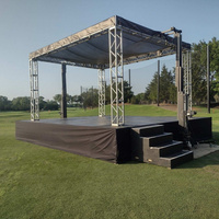Arco de Aluminio para Eventos de Boda y Conciertos al Aire Libre, Techo Curvo para Escenario