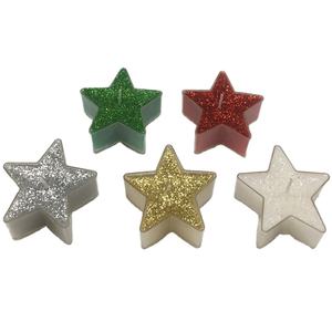 批发廉价定制石蜡手工星形茶蜡香薰蜡烛，用于家居空气清新和装饰 - Product Image 1