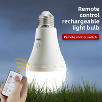 Ampoule LED 3.7V rechargeable par USB, en forme de spirale, à intensité variable, avec télécommande, pour marché nocturne, camping, pêche, extérieur