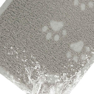 Tapete Ecológico, Duradero y de Lujo para Mascotas (Perros y Gatos), Fácil de Limpiar, Impermeable, Antideslizante, de PVC, con Diseño de Dibujos Animados, Suave, con Estampado de Huellas, de 7 mm - Product Image 4