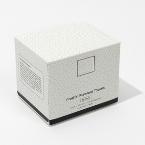 Tùy chỉnh du lịch Kích thước dùng một lần mặt làm sạch khăn 100 cotton hữu cơ phân hủy sinh học lau mặt với thùng carton từ tính - Product Image 2