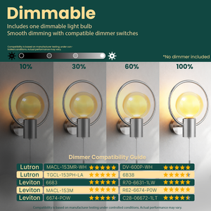 Applique murale LED moderne, double verre, ampoule E26 G125, chrome poli, <span class=keywords><strong>pour</strong></span> chambre et salon, éclairage décoratif – Direct Usine - Product Image 3