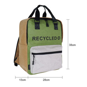 Sac à dos en cuir de vachette de style vintage froissé à la mode décontracté et polyvalent adapté à un usage quotidien - Product Image 2