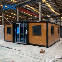 Structure en acier de haute qualité, maison préfabriquée mobile, conteneur portable, 20 pieds, modulaire, pliable, pour conteneur 20GP