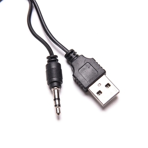 Câble adaptateur de connexion audio USB 2.0 5 broches standard USB mini mâle vers mâle 3,5 mm AUX pour haut-parleur lecteur MP3 MP4 - Product Image 5