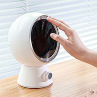Ventilateur de refroidissement portable rechargeable à réglage continu petit ventilateur de bureau silencieux pour bureau à domicile chambre à coucher