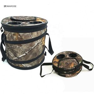 Custom 24 Can Pop up Cooler Folding Barrel Cooler Collapsible Circular Pop up Cooler OEM Camouflage Picnic <b>Lunch</b> <b>Bag</b> Camping - Product Image 1