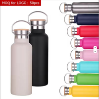 Botol Termos Air Stainless Steel dengan Logo Kustom, Isolasi Vakum, 350ml/500ml/750ml/1000ml, Pegangan Anti Jatuh, Tahan Panas 6-12 Jam