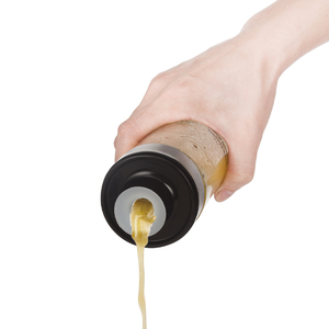 Contenitore per condimenti per insalata in vetro trasparente e coperchio con ricette e distributore di olio su scala 550ml - Product Image 5