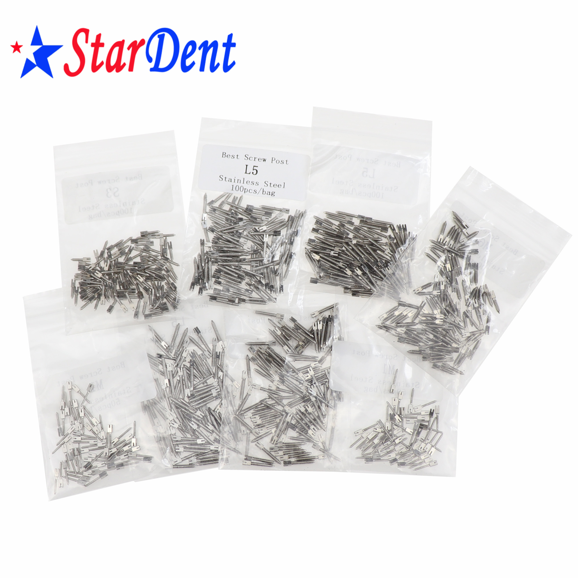 歯科用ステンレス鋼インプラントスクリューポスト歯内根管ピン