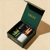 Juego de 4 Cajas Personalizadas para Velas con Tapa Magnética, Cajas de Regalo para Velas Aromáticas de Cera de Soya, Empaque para Regalos con Marca