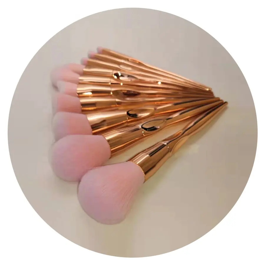 2021 new fashion DIY Makeup Brush Set 11 pcs Professional cosmetic Brushes promotional shining gold women cosmetic tool