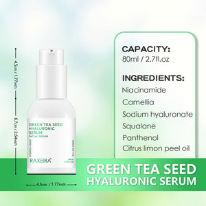 カスタマイズされた緑茶シードセラムポアミニマイザーヒアルロン酸フェイシャルポア収縮抗にきびブライトニング美白フェイスセラム - Product Image 6